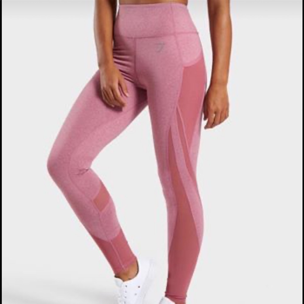 🚫SOLD🚫 Pink Gymshark Leggings With mesh sides